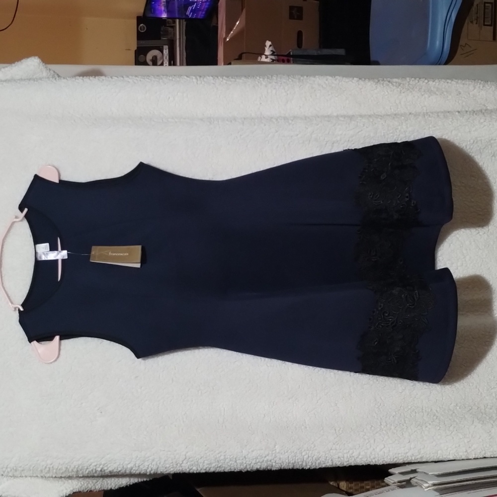 Francesca Alya dark blue dress